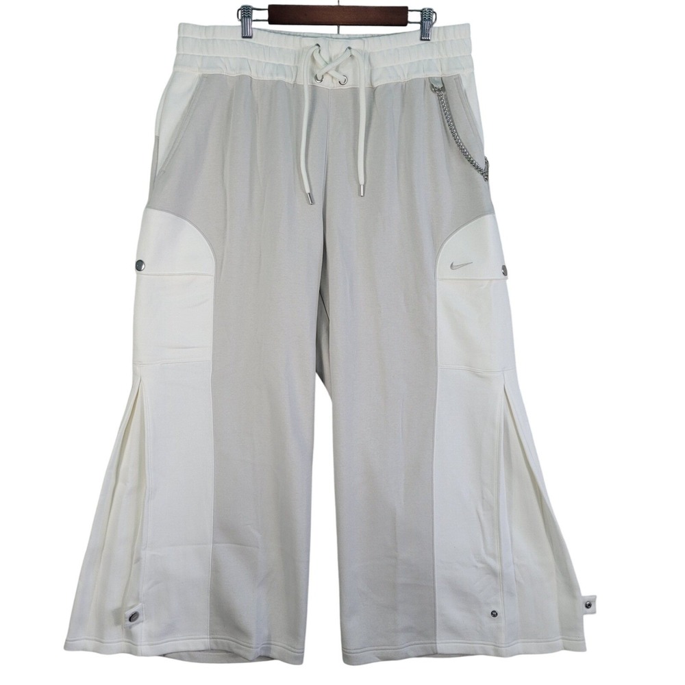 Nike Cargo Fleece Sweatpants Womens 2X Baggy Chain Wide Leg Retro FN1923 072 NEW
